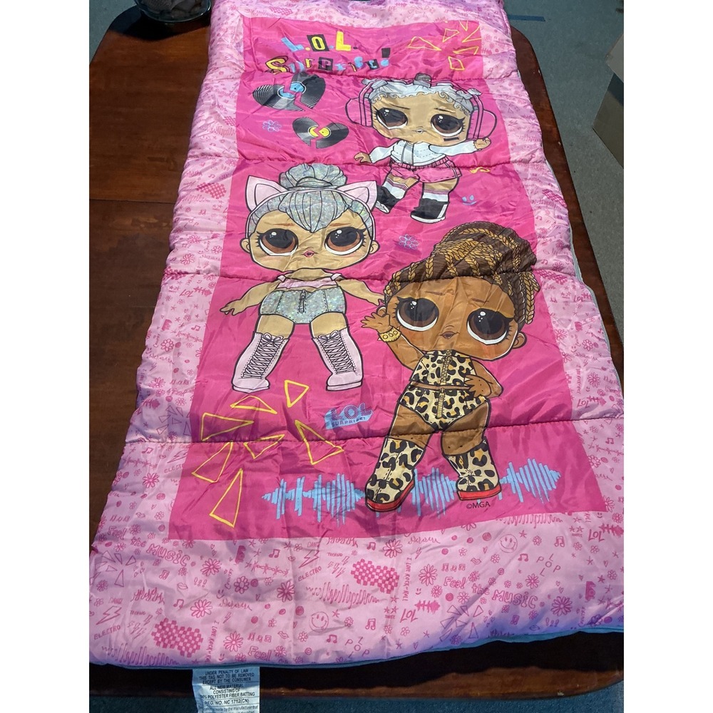 LOL Surprise Kids Sleeping Bag Pink Slumber Bag 28x56 Royal Bee E-215120LOL-WM